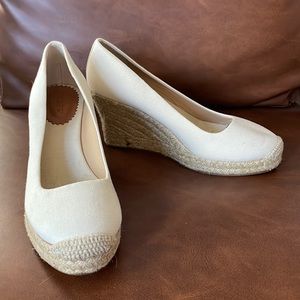 Cream J Crew Jute Espadrilles